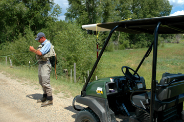 Preparing the tackle