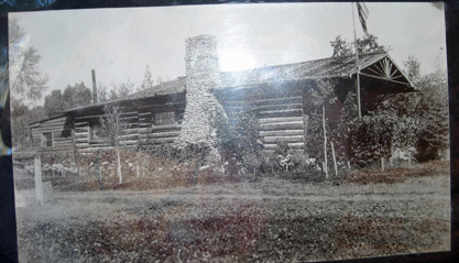 B&W photo of original lodge
