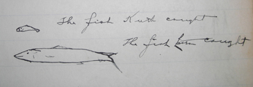 Notes from 1917 fishermen