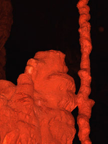 Stalagtites in Cathedral Caverns, Alabama
