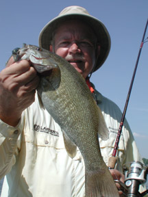 Smallmouth bass and Larry Larsen