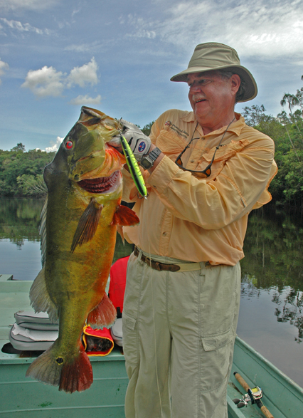 Larry with 18-pound peacock bass