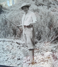 Past owner fishing the river