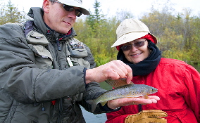 Lilliam and guide Reed