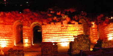 Beit Shean at night