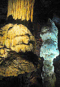 Beautiful stalactites and stalagmites