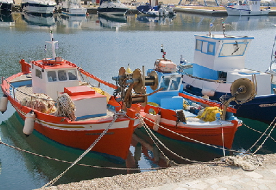 Mykonos fishing boats