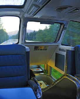 Via Rail Skyline Car