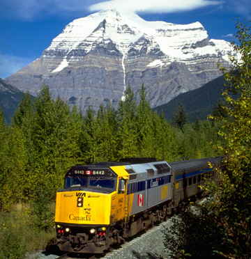 Mount Robson from Via Rail