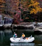 New River Bass Fishing by Larry Larsen